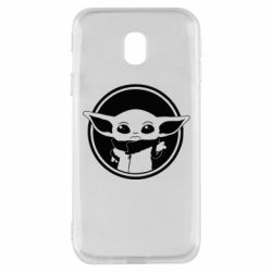 Чехол для Samsung J3 2017 Baby yoda monochrom - PrintSalon