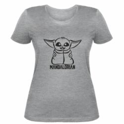 Женская футболка Baby Yoda - PrintSalon