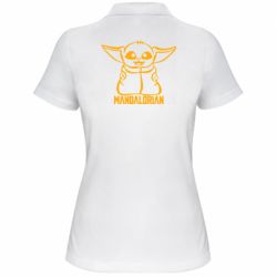 Женское поло Baby Yoda - PrintSalon