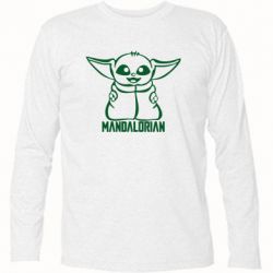 Футболка с длинным рукавом Baby Yoda - PrintSalon