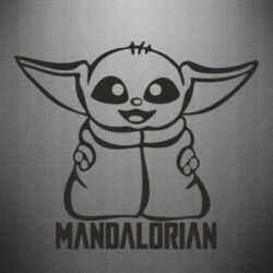 Наклейка Baby Yoda - PrintSalon