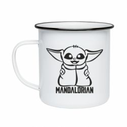 Кружка эмалированная Baby Yoda - PrintSalon