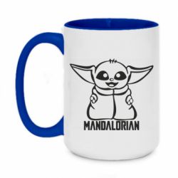 Чашка двухцветная 420ml Baby Yoda - PrintSalon