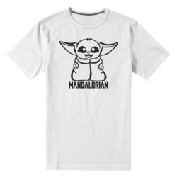 Мужская футболка премиум Baby Yoda - PrintSalon