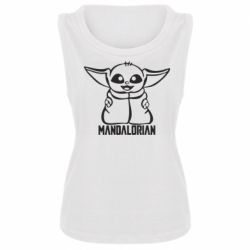 Женская майка Baby Yoda - PrintSalon
