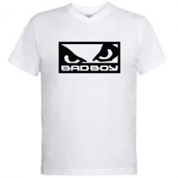 Мужская футболка  с V-образным вырезом Bad Boy - PrintSalon
