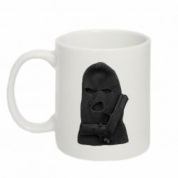 Кружка 320ml Балаклава с пистолетом - PrintSalon