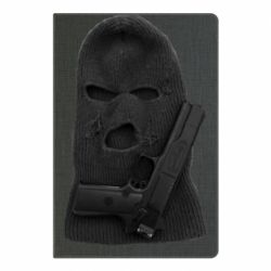 Блокнот А5 Балаклава с пистолетом - PrintSalon