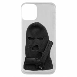 Чехол для iPhone 11 Балаклава с пистолетом - PrintSalon