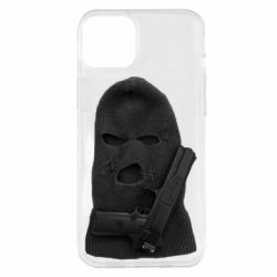 Чехол для iPhone 14 Plus Балаклава с пистолетом - PrintSalon