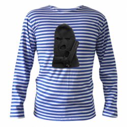 Тельняшка с длинным рукавом Балаклава с пистолетом - PrintSalon