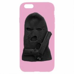 Чехол для iPhone 6 Балаклава с пистолетом - PrintSalon