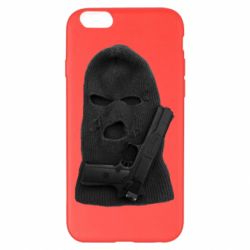 Чехол для iPhone 6 Plus/6S Plus Балаклава с пистолетом - PrintSalon