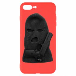 Чехол для iPhone 8 Plus Балаклава с пистолетом - PrintSalon