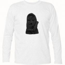 Футболка с длинным рукавом Балаклава с пистолетом - PrintSalon
