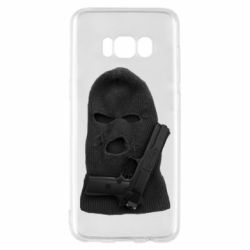 Чехол для Samsung S8 Балаклава с пистолетом - PrintSalon
