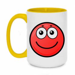 Чашка двокольорова велика Ball with smile - PrintSalon