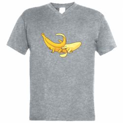 Мужская футболка  с V-образным вырезом Banana in a Banana - PrintSalon