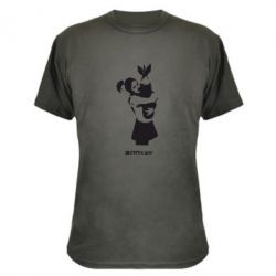 Камуфляжна футболка Bancsy bomb love-PrintSalon Камуфляжна футболка Bancsy bomb love