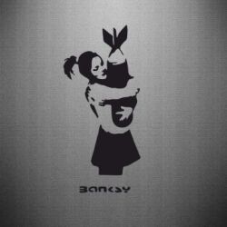 Наклейка Bancsy bomb love