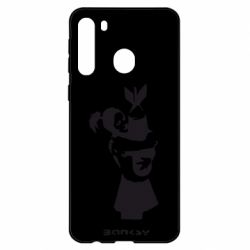 Чехол для Samsung A21 Bancsy bomb love