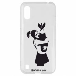 Чохол для Samsung A01 / M01 Bancsy bomb love
