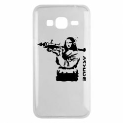 Чехол для Samsung J3 2016 Bancsy Mona Lisa - PrintSalon