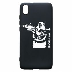 Чехол для Xiaomi Redmi 7A Bancsy Mona Lisa - PrintSalon