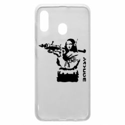 Чехол для Samsung A20 Bancsy Mona Lisa - PrintSalon