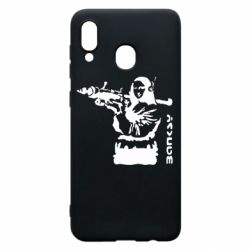 Чехол для Samsung A30 Bancsy Mona Lisa - PrintSalon