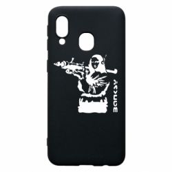 Чехол для Samsung A40 Bancsy Mona Lisa - PrintSalon