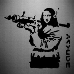 Наклейка Bancsy Mona Lisa