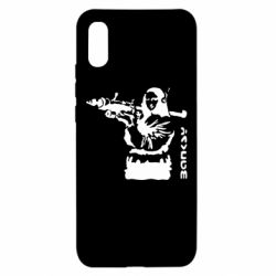 Чехол для Xiaomi Redmi 9a Bancsy Mona Lisa - PrintSalon