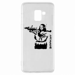 Чехол для Samsung A8+ 2018 Bancsy Mona Lisa - PrintSalon