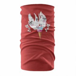 Бандана Ahegao girl eating ice cream - PrintSalon