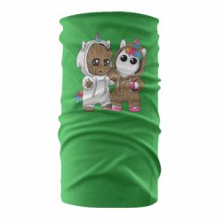 Бандана Baby Groot And Unicorn - PrintSalon