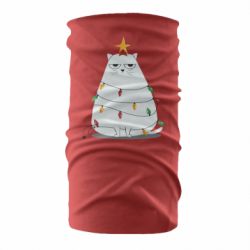 Бандана Cat and Christmas Lights - PrintSalon