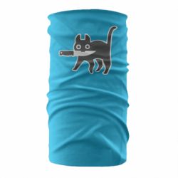 Бандана Cat with a knife - PrintSalon