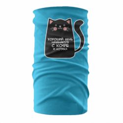 Бандана Coffee And Cat - PrintSalon