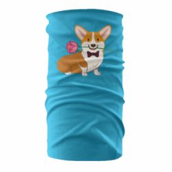 Бандана Corgi With A Rose - PrintSalon