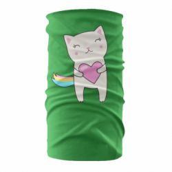 Бандана Cute cat with heart