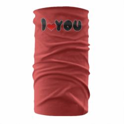 Бандана День Валентина I love you - PrintSalon