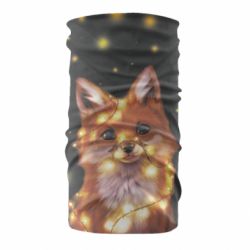 Бандана Fox And Christmas Lights - PrintSalon