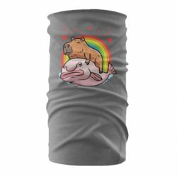 Бандана Капибара на рыбе - PrintSalon