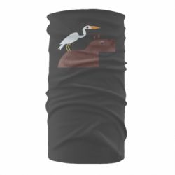 Бандана Капибара с цаплей - PrintSalon
