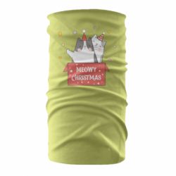 Бандана Meowy Christmas ( present box ) - PrintSalon
