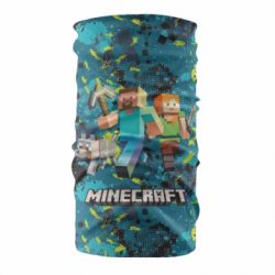 Бандана Minecraft Steve Alex And Dog - PrintSalon