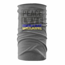 Бандана-труба PEACE LOVE UKRAINE - PrintSalon