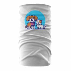Бандана Собачка и котик - PrintSalon