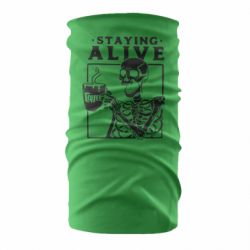 Бандана Staying alive with coffee - PrintSalon
